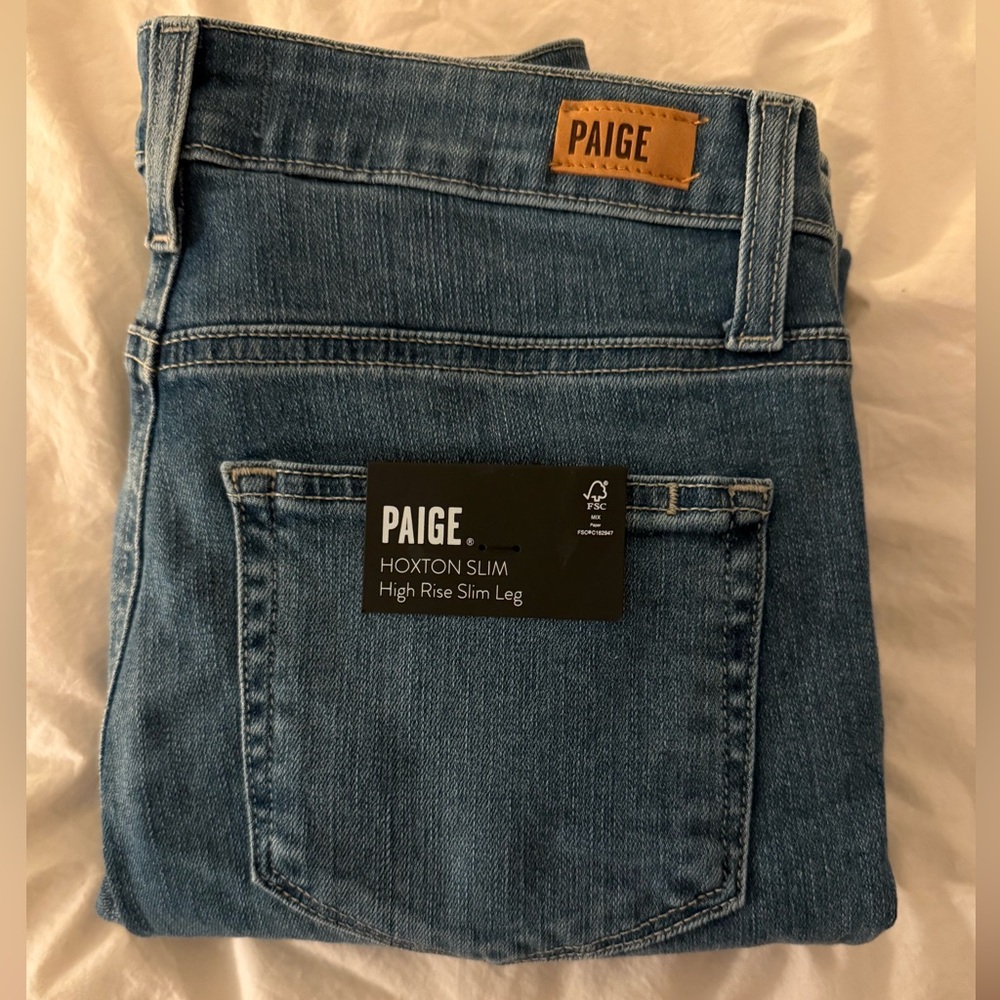 NWT PAIGE Women's Hoxton Slim High Rise Slim Leg Jeans - Picture 5 of 5